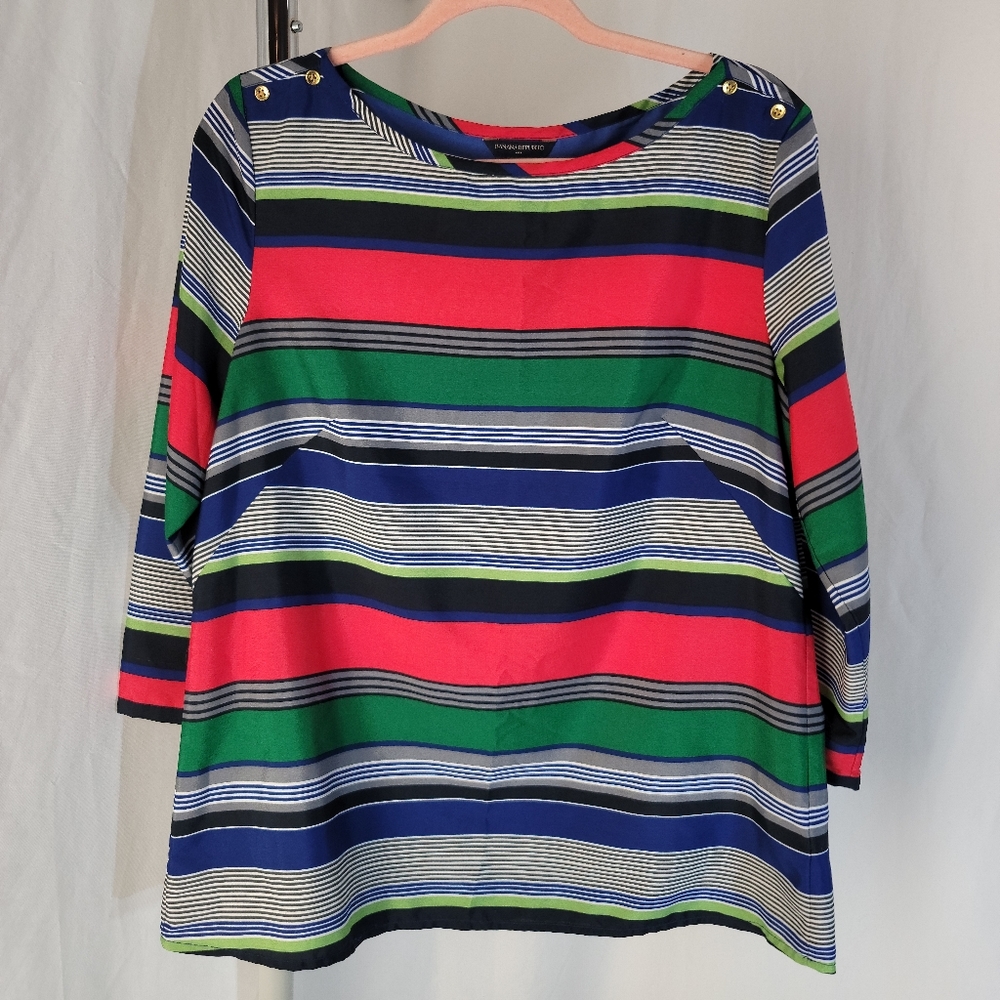 Banana Republic Striped Blouse. Women's Large.